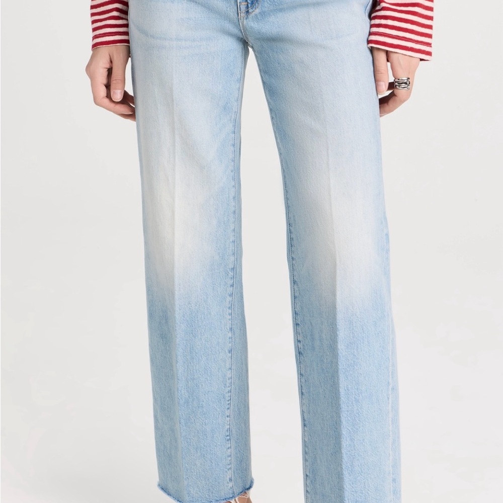 Mother The Rambler Zip Fray Jeans